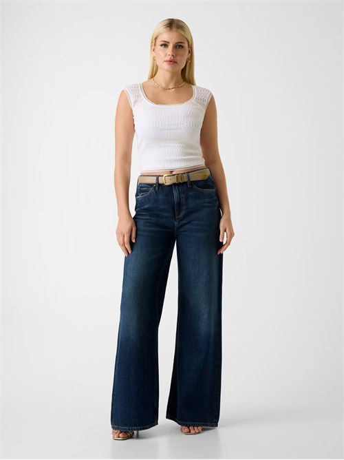 Top smocked con scollo quadrato GUESS | W6GP19K2949/G011